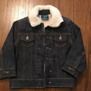 Faux Sherpa denim jacket